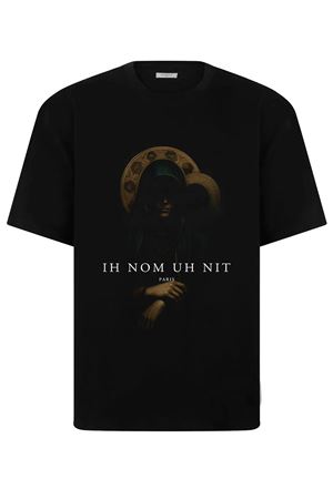 T-shirt nera con stampa Holy Mary IH NOM UH NIT | NUS26206009